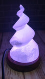 Selenite Lamp purple