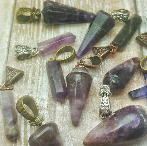 Gypsy Gems & Jewelry™ Naturally Unique™ Amethyst Pendants