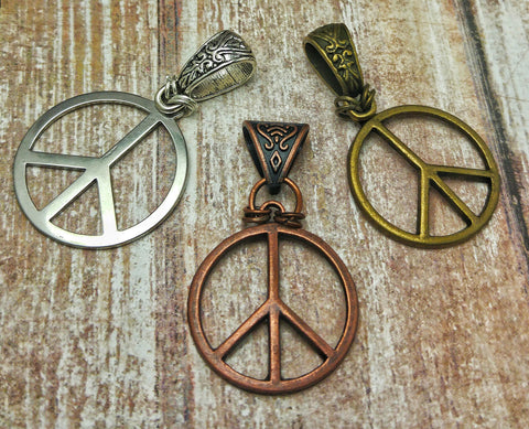 Gypsy Gems & Jewelry™ Naturally Unique™ Peace Sign Pendants