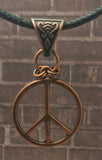 Copper Peace Sign Pendant Gypsy Gems & Jewelry