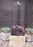 Gypsy Gems & Jewelry™ Naturally Unique™ Just add flowers Bath Fizz, Mineral Scrub, and vase with Amethyst Gift set