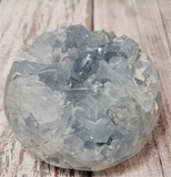 Natural Blue Celestite Crystal Sphere Ball from Madagascar GGandJ.com