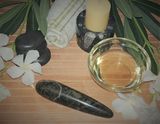 Spa Towel massage Oil gemstone wand Relax Therapeutic Luxury Flower Healing Candle Moonstone