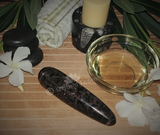 Spa Towel massage Oil gemstone wand Relax Therapeutic Luxury Flower Healing Candle Rhodonite