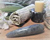 Spa Towel massage Oil gemstone wand Relax Therapeutic Luxury Flower Healing Candle Labradorite