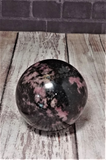 Rhodonite Gemstone Sphere Carved Mineral Gypsy Gems & Jewelry Naturally Unique