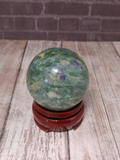 Natural Ruby Zoisite Gemstone sphere on GGandJ.com Gypsy Gems & Jewelry