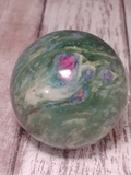 Natural Ruby Zoisite Sphere Gypsy Gems & Jewelry Naturally Unique Green Pink Red Ruby Gift Idea
