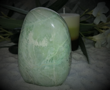 Spa Reiki massage gemstone therapy Relax Therapeutic Luxury Flower Healing Candle Garnierite Tower Free form