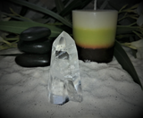 Spa Towel massage Oil gemstone Obelisk Relax Therapeutic Luxury Flower Healing Candle Clear Quartz