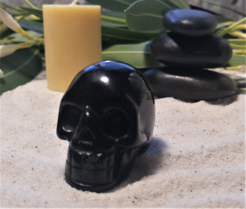 Spa Towel massage Oil gemstone wand Relax Therapeutic Luxury Flower Healing Candle Obsidian Skull