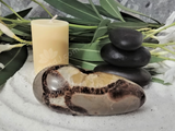 Spa Towel massage Oil gemstone wand Relax Therapeutic Luxury Flower Healing Candle Septarian 