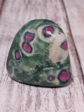 Ruby Zoisite tumbled gemstone nugget from India