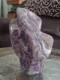 Home Decor Gemstone Mineral Naturally Unique Amethyst Abstract Tower in Living Room on GGandJ.com