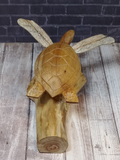 Indonesian Wood Sea Turtle on Waves gypsy gems & jewelry naturally unique