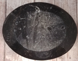Backside of fossil plate
