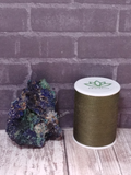 Malachite and Azurite from Morocco with thread spool size reference