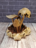 Natural Wood mushroom statue small on Gypsy Gems & Jewelry GGandJ.com