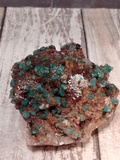 Natural green  Epidote on barite Gemstone Crystal from Morocco on GGandJ.com