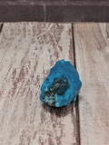 side view of Chrysocolla mineral from Mozambique
