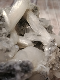 Close up of Heulandite crystal fans points spears