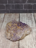 Natural purple and orange stone