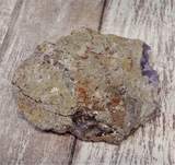 Underside of purple fluorite