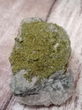 Bright green gemstone mineral