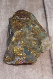 Copper on Quartz with Azurite Raw Metal 