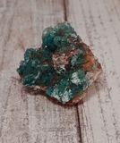 Natural Teal blue gemstone mineral