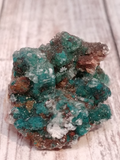 teal green rough mineral from morocco