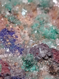 close up of azurite malachite and baryte