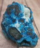 blue and white gemstone mineral from Africa Chrysocolla