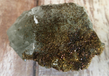 Fluorite with Pyrite from Morocco Natural green and iridescent gemstone mineral on GGandJ.com