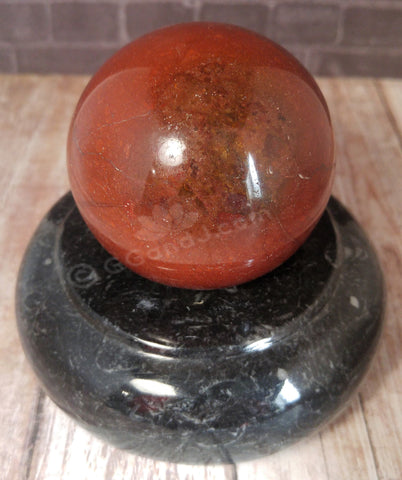 Gypsy Gems & Jewelry™ Naturally Unique™ Polychrome Jasper Sphere on fossil stand