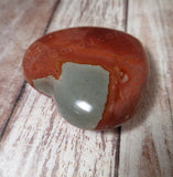 Natural Gemstone Heart, Red, blue, gray, Madagascar GGandJ.com