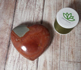 Gypsy Gems & Jewelry™ Naturally Unique™ Jasper Heart with Size Reference