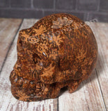Elephant Skin Jasper Skull - 3"