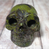Kambaba Jasper Gemstone Skull from Gypsy Gems & Jewelry