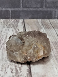 Barite inclusions on Quartz with Hematite