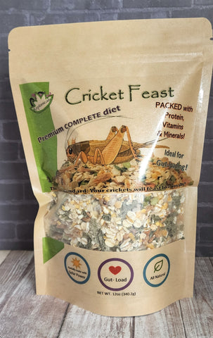 Cricket Feast by Reptanicals Ultimate Cricket food for gut loading