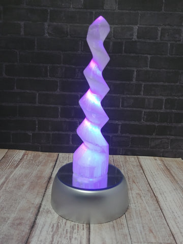 Purple Selenite, Twist, Selenite Tower