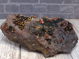 Hematite covered in Vanadinite