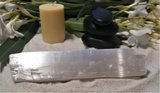 Selenite Wand Spa candle relax therapy cleanse sand